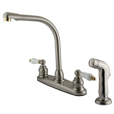 Kingston Brass GKB719SP Water Saving Victorian Faucet Brass Kitchen Faucet Kingston Brass
